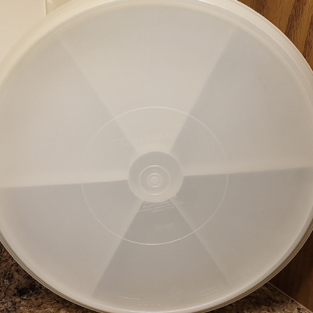 VintageTupperware 6 Section tray with lid